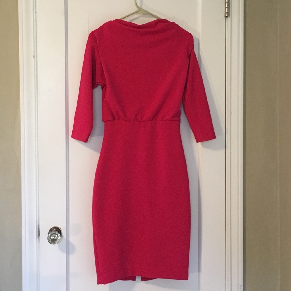 Badgley Mischka pink dress